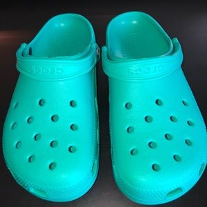 Blue/Green Crocs